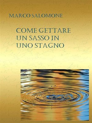 cover image of Come gettare un sasso in uno stagno